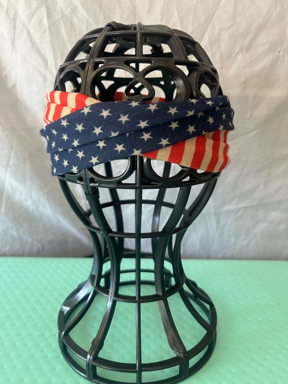 2 Patriotic Headbands 1 American Flag Twist 1 Black with White Stars